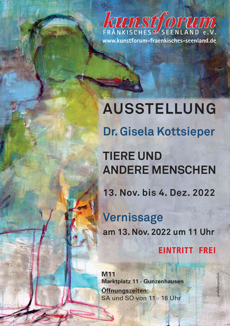 Kunstaustellung von Dr. Gisela Kottsieper - 13.November bis 4.Dezember 2022